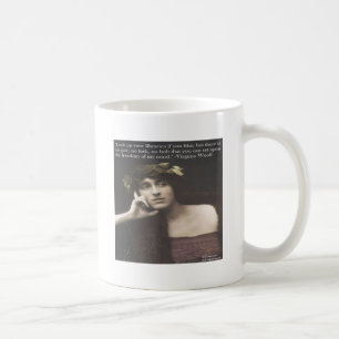 Virginia Woolf Open Mind Quote Coffee Mug