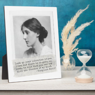 Virginia Woolf Quote - Icons of Women's History Plaque