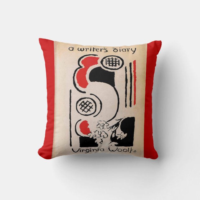 Virginia Woolf Vanessa Bell Cover A Writer's Diary Cushion (Front)