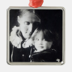 Virginia Woolf, with her mother Julia, 1884 Metal Ornament