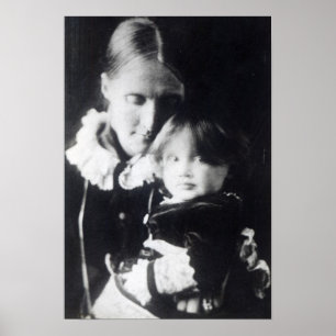 Virginia Woolf, with her mother Julia, 1884 Poster