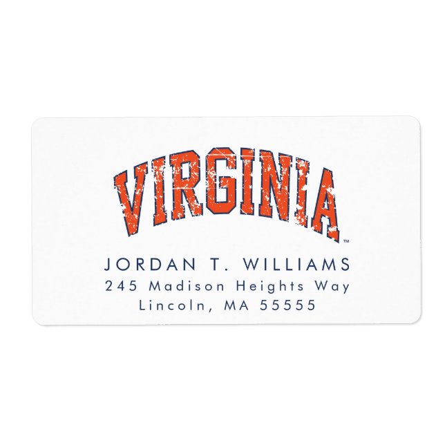 Virginia Wordmark Distressed (Front)