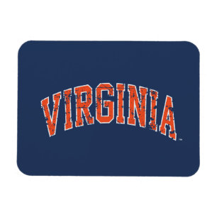 Virginia Wordmark Distressed Magnet