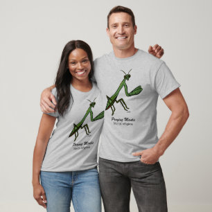 Virginia Wright Praying Mantis, Insect Graphic  T-Shirt