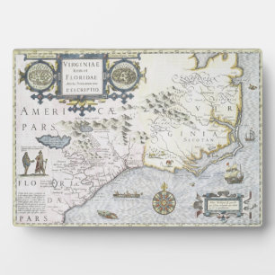 Virginiae Item et Floridae Americae provinciarum 3 Plaque