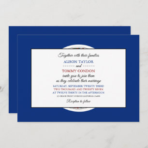 Virginian Flag, Flag of Virginia Wedding Invitation