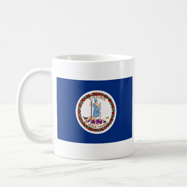 Virginian Flag + Map Mug (Left)