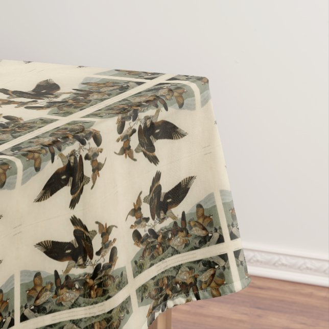 Virginian Partridge, Audubon's Birds of America Tablecloth (In Situ)