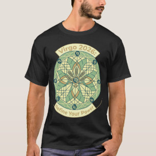 Virgo 2026 Zodiac Mandala Earth Sign Astrology A T-Shirt
