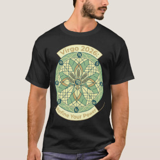 Virgo 2026 Zodiac Mandala | Earth Sign Astrology A T-Shirt