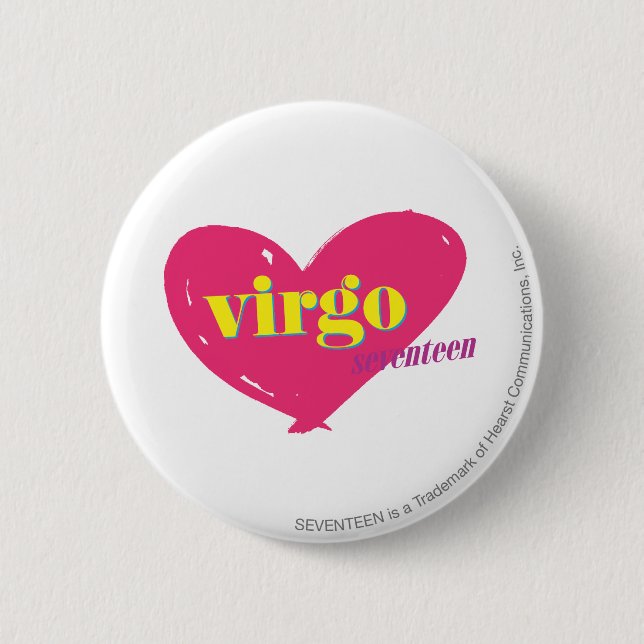 Virgo 6 Cm Round Badge (Front)