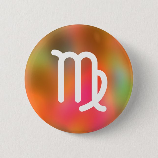 Virgo 6 Cm Round Badge (Front)