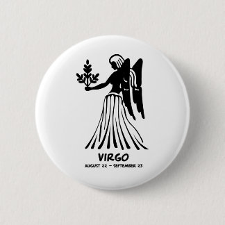 Virgo 6 Cm Round Badge