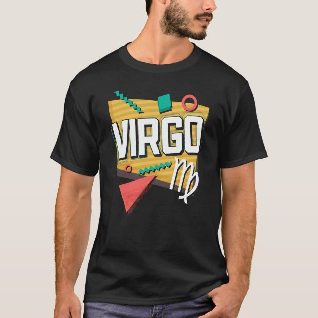 Virgo 90s Horoscope Zodiac Sign Astrology T-Shirt (Front)
