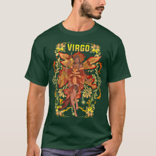 Virgo Anime Birthday Fairy Fairies Virgo Black Gir T-Shirt