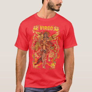 Virgo Anime Birthday Fairy Fairies Virgo Black Gir T-Shirt