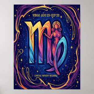 Virgo Astrology Horoscope Poster