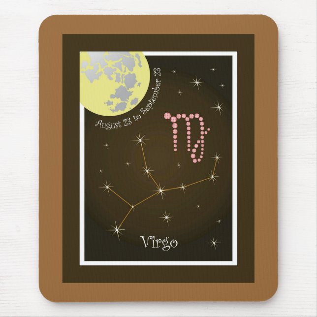 Virgo August 23 to September 23 Mauspad Mouse Pad (Front)