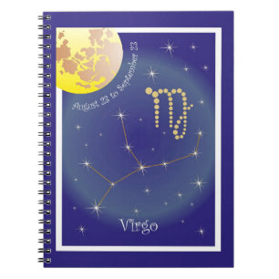 Virgo August 23 to September 23 Notizheft Notebook
