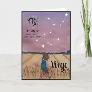 Virgo Birthday Card