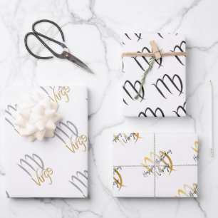 Virgo Birthday Wrapping Paper Sheet