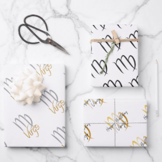 Virgo Birthday Wrapping Paper Sheet