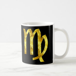 Virgo Black Gold Mug