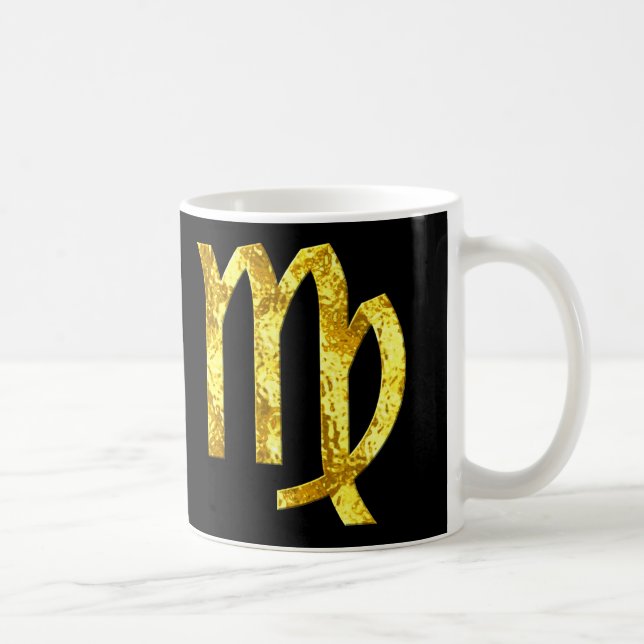 Virgo Black Gold Mug (Right)