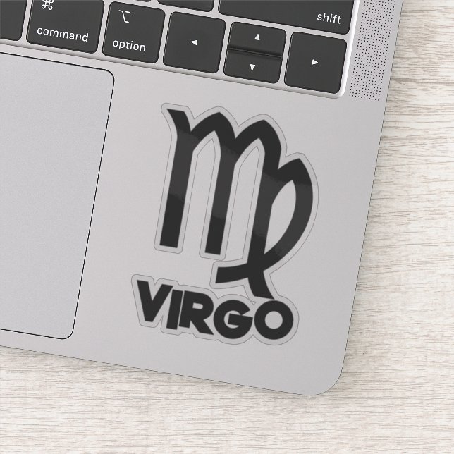 Virgo Bold Zodiac Sign Horoscope Custom Text (Detail)