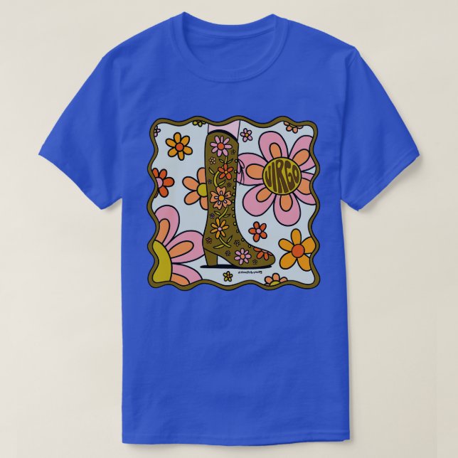 Virgo Boot T-Shirt (Design Front)