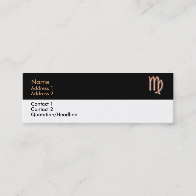 Virgo Business Card (Front)