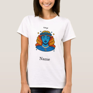 Virgo Celestial Goddess - Aesthetic Zodiac Art T-Shirt