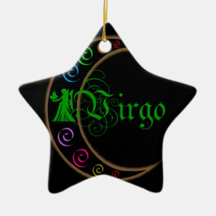 Virgo Ceramic Tree Decoration