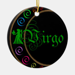 Virgo Ceramic Tree Decoration