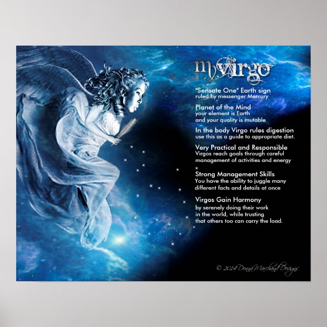 Virgo Characteristics Poster (Front)