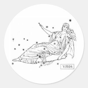 Virgo Classic Round Sticker