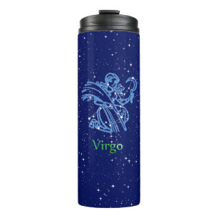 Virgo Constellation and Zodiac Sign with Stars Thermal Tumbler