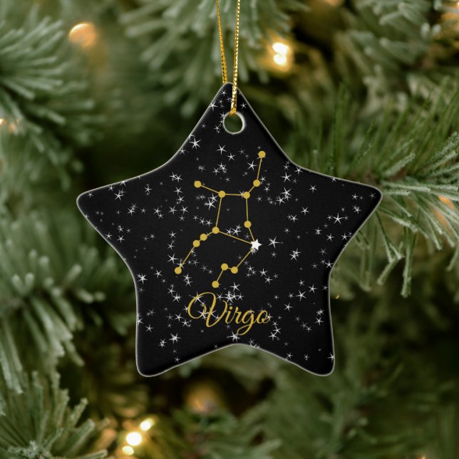 Virgo Constellation Ceramic Ornament (Tree)