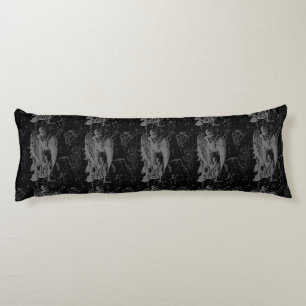 Virgo Constellation Hevelius 1690 on Black Body Cushion