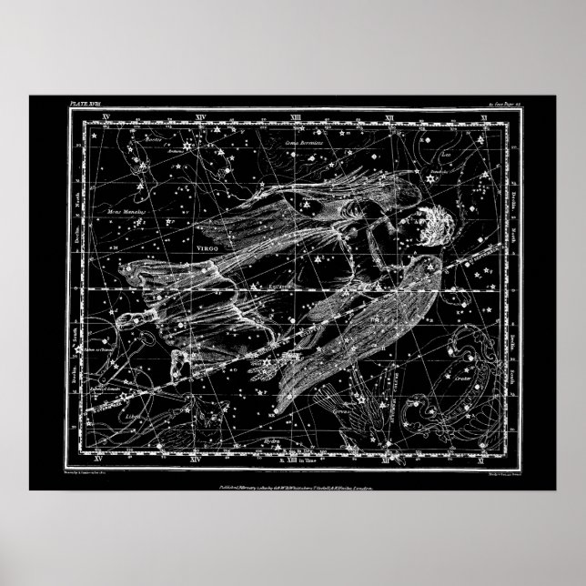 Virgo : Constellation Plate XVIII Poster (Front)