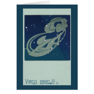 Virgo Constellation Vintage Zodiac Astrology