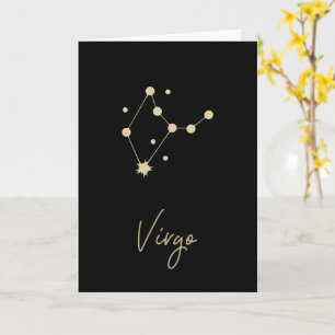 Virgo Constellation Zodiac Card