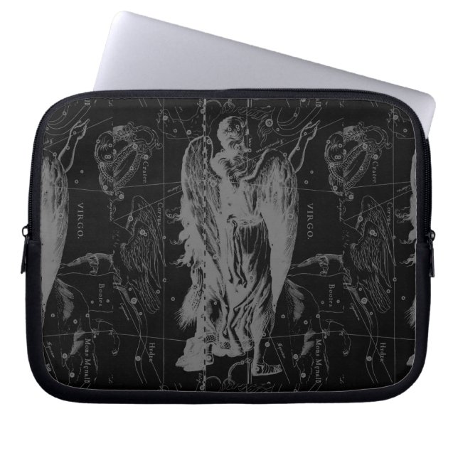 Virgo Constellation Zodiac Map Hevelius 1690 Laptop Sleeve (Front)