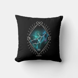 Virgo Constellation & Zodiac Symbol Cushion
