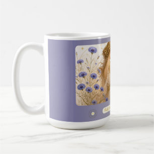 Virgo Cornflower Art Nouveau Mug