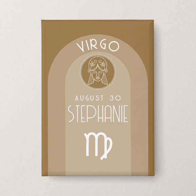Virgo Custom Birthday Zodiac - Modern Design (Front)