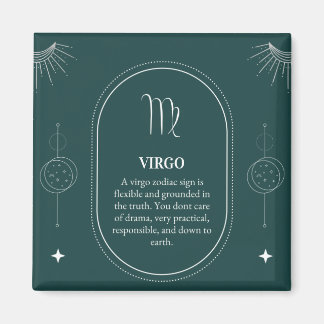 Virgo customise name 12 signs of the Zodiac Magnet