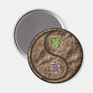 Virgo & Earth Boar Magnet