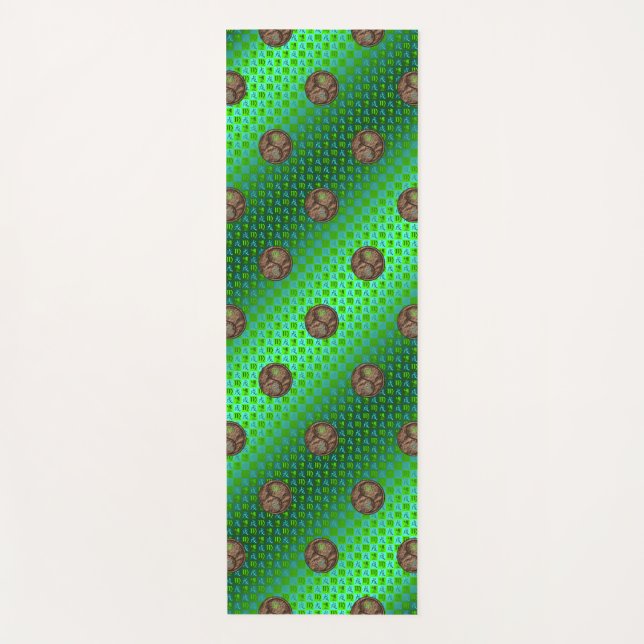 Virgo & Earth Dog Yoga Mat (Front)
