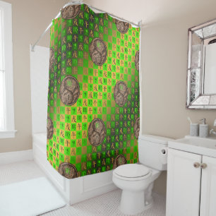 Virgo & Earth Horse Shower Curtain